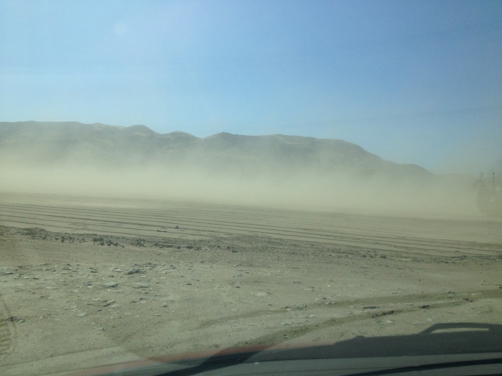 Dust-bowl like conditions