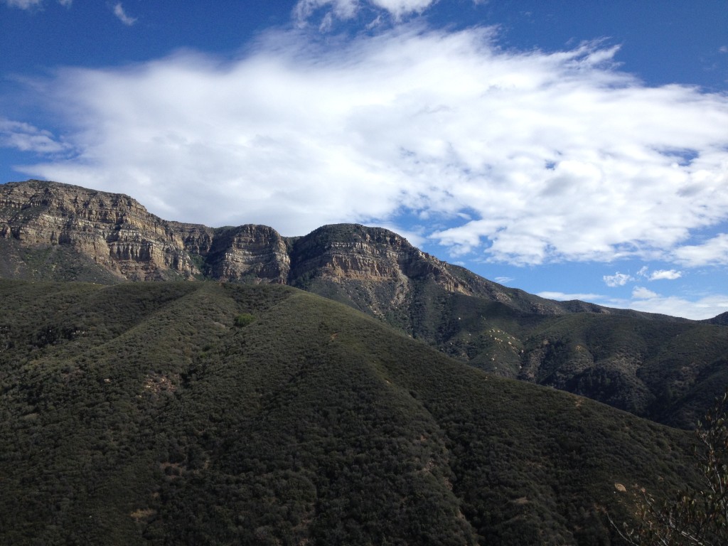 Topa Topa Bluffs with Clouds